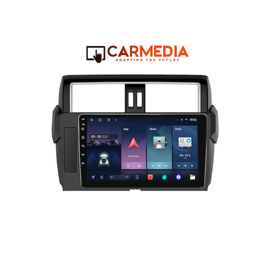 Carmedia Car Audio System for Toyota Prado 2014-2017 Bluetooth USB WiFi GPS Apple CarPlay Android Auto with 10" Touch Screen