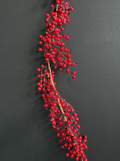 Christmas Snowy Red Garland