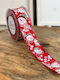 ED Collection Christmas Ribbon Red 900x4.3cm