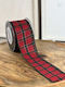 ED Collection Christmas Red Ribbon 900x7cm