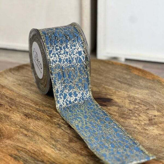 ED Collection Christmas Ribbon Metal Blue