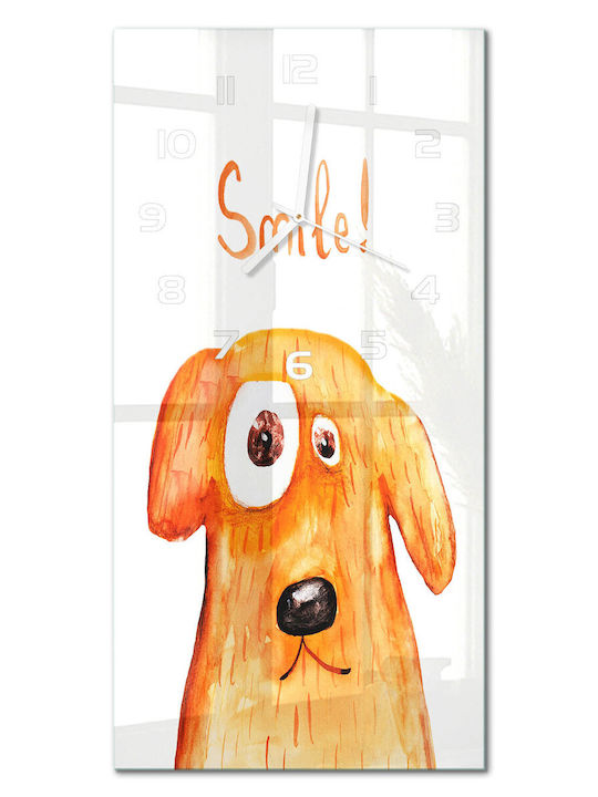 Tulup Детски стенен часовник Куче 30x60cm