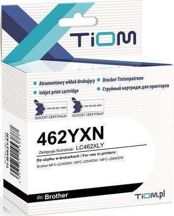 Tiom Kompatibles Brother Inkjet Tintenpatrone 462yxn 1500 Seiten Gelbe 1 Stück