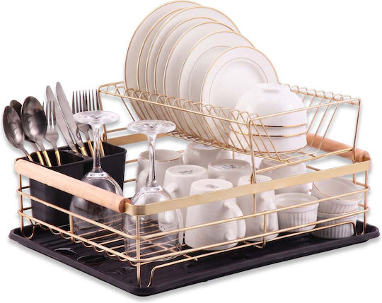 Massido Ms-601 Geschirrabtropfer Abtropfgitter Gold 43x32x27cm Massido Ms-601 Geschirrabtropfer Abtropfgitter Gold 43x32x27cm