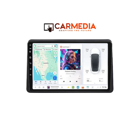 Carmedia Sistem Audio Auto pentru Opel Movano Renault Maestru Nissan NV400 2020-2025 Bluetooth USB Wi-Fi GPS Apple CarPlay Android Auto cu Ecran Tactil 10"