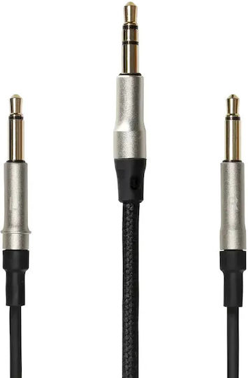 Meze Audio Cablu standard Dual Mono 3.5 Mm Seria 99 Negru Argintiu Rmote 1.5m