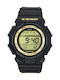 Casio Дигитален Мъжки Часовник На Батерия с Черна Каучукова Каишка