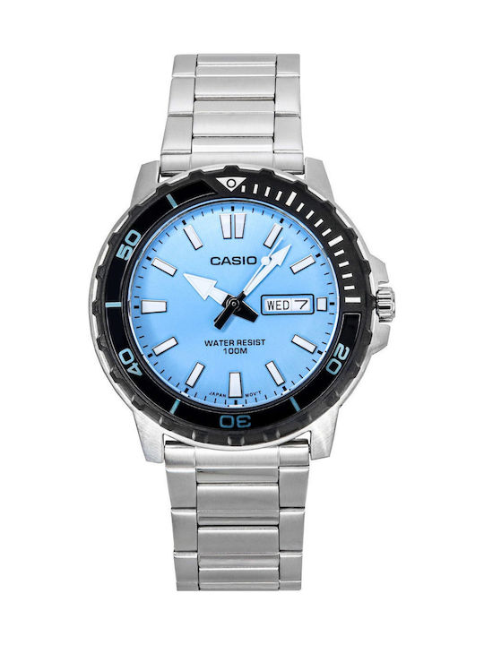 Casio Standard Ανδρικό Ρολόι Μπαταρίας με Ατσάλ...