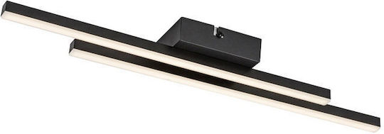 Rabalux Smart Black Mount Ceiling Light with Integrated LED