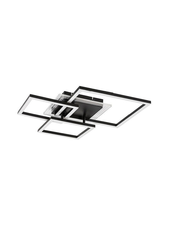 Rabalux Smart Deckenleuchte montieren 50cm Schwarz mit Integrierte LED