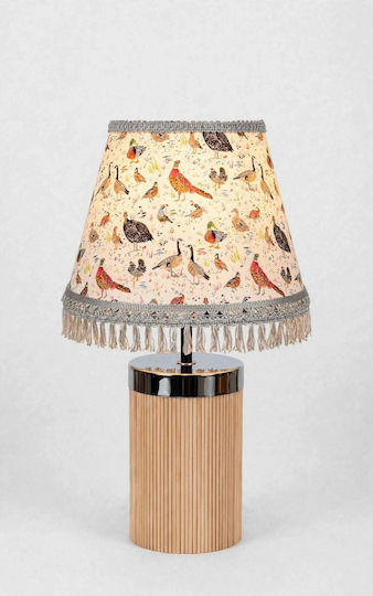 Vögel Holz Tischlampe für E27 Fassung