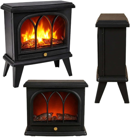 DKD Home Decor Decorative Lamp Warm White 2700K Fireplace 15x31x36cm