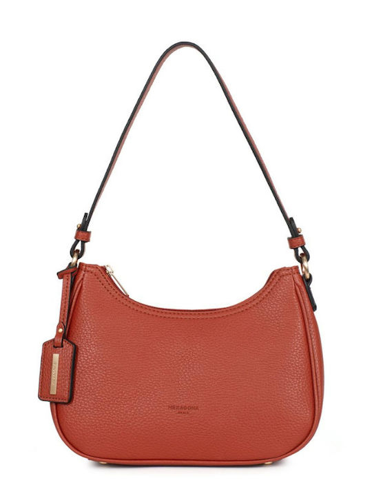 Hexagona Damentasche Schulter Crossbody Orange