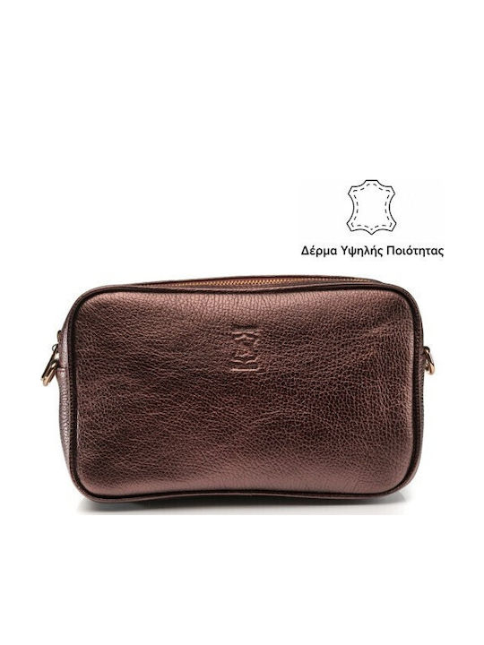 Boxer Leder Damen Kupplung Braun