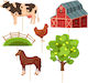 Toppery Picks Farm Animals Birthday 6pcs