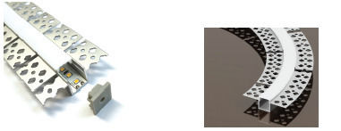 Profil De Aluminiu Pentru Placă De Gips-Carton Flexibil Simplu Bandă Led 24-00225