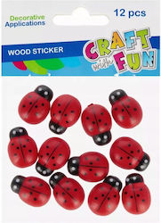 Craft with Fun Ξύλινο Ζώο 12τμχ