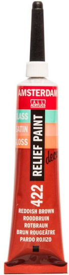 Culoare Decorfin Relief 422 Roșu Maro 20 ml Amsterdam