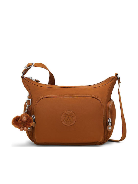 Kipling Gabb S Γυναικεία Τσάντα Ώμου Mokka