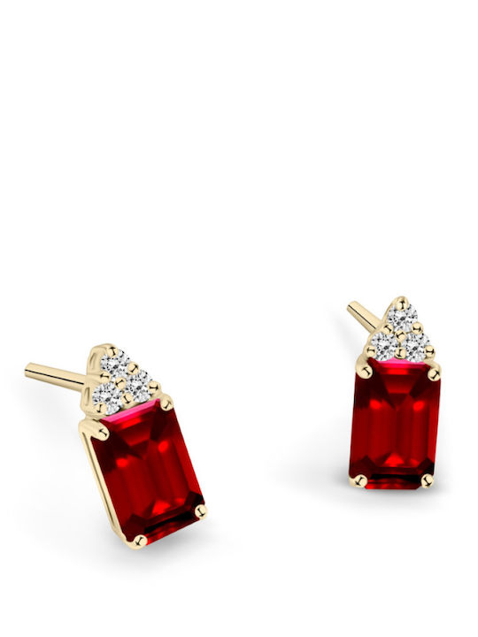 Chrilia Gold 18K Earrings with Diamond