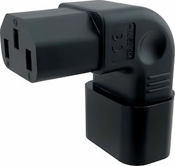 Cablu de Alimentare PremiumCord Adaptor Colțar IEC C13 IEC C14 230V 10A