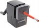 Q-Connect Anspitzer Schwarz mit Handkurbel