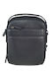 Herren Ledertasche Schulter / Crossbody Schwarz