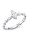 Diamond Group Einzelner Stein aus Weißgold 18K mit Diamant