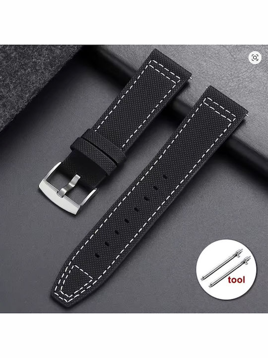 Leather Strap Black 20mm