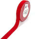 ED Collection Кадифена Двустранна Червена Кордела 23mm x 9m