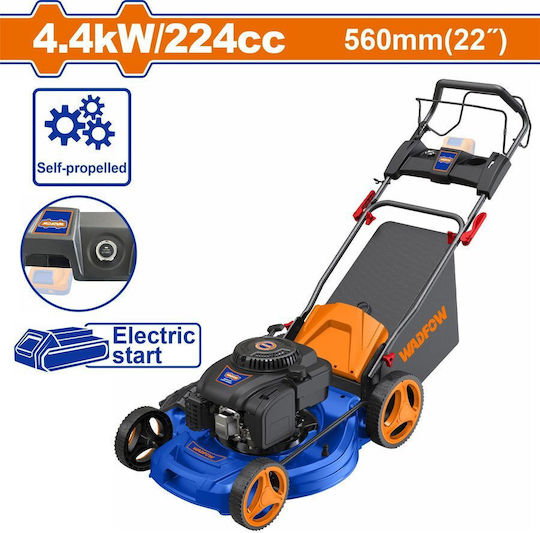 Wadfow Mașină de Tuns Iarba Autopropulsată pe Benzină 5.9hp/224cc