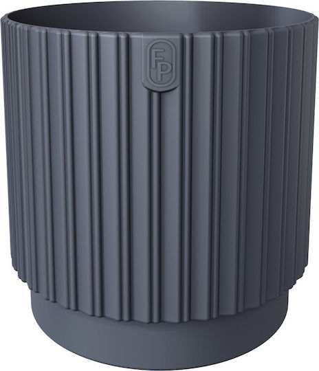 Form Plastic Mika Plastic Grey Round Pot 13.8x13.8cm