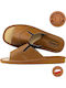 Leather Men's Brown Slippers