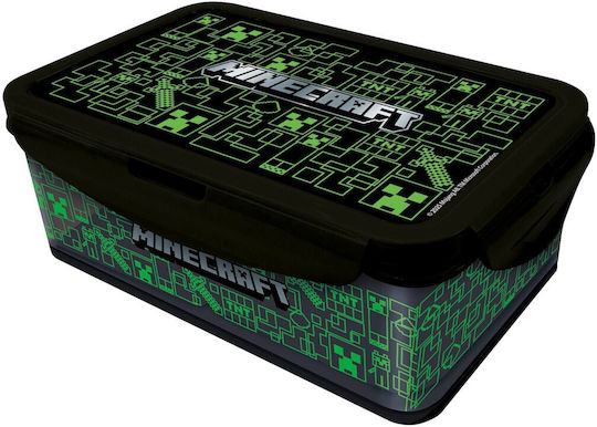 Stor Plastic Kids' Food Container Minecraft 1.19lt