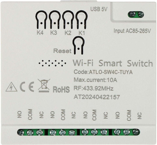 Atlo Intelligenter Schalter Wi-Fi & RF 16A