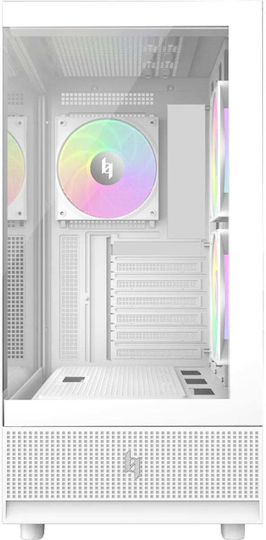 GameMax NEX C51 Computergehäuse mit Seitenfenster Weiß