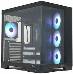 Zenpc Cube Computergehäuse mit Seitenfenster Schwarz