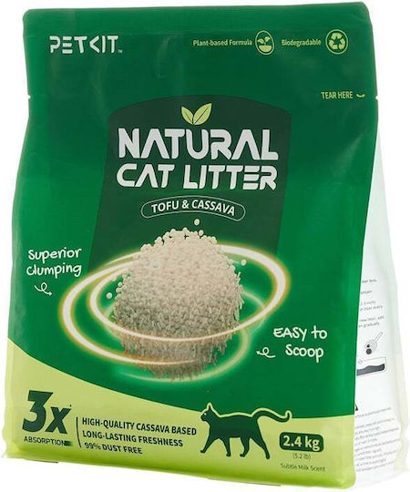 Petkit На растителна основа Пясък за котки Тофу с Аромат Natural 2.4kg