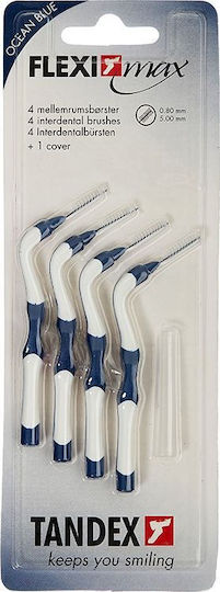 Tandex Flexi Max Interdentalbürsten mit Griff Blau 4 Stück