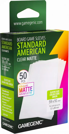Gamegenic Game Card Hüllen Standard Amerikanisches Kartenformat Menge 50 Transparent