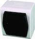 Elektro Plast Waterproof Recessed Wall Switch with Frame Aller Retour White