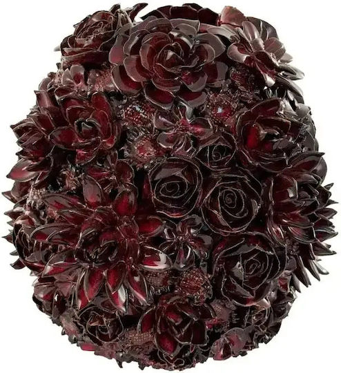 Decorative Ceramic Red Vase 23xH24cm