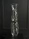 Decorative Floor Glass Transparent Vase Φ17xH70cm