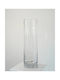 Decorative Floor Glass Transparent Vase Φ15xH50cm