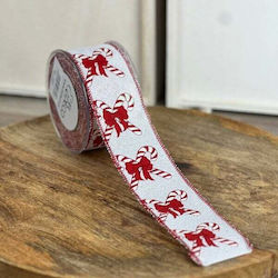 ED Collection Christmas Ribbon Red 900x5.5cm