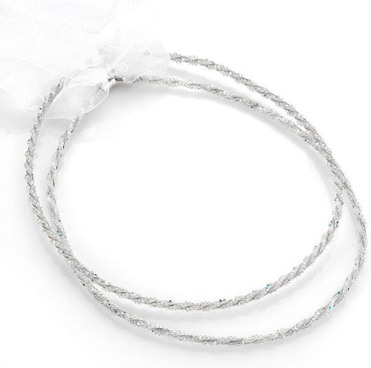 Handgefertigte Hochzeitskronen Swarovski Perlen Nióvi 614 Silber