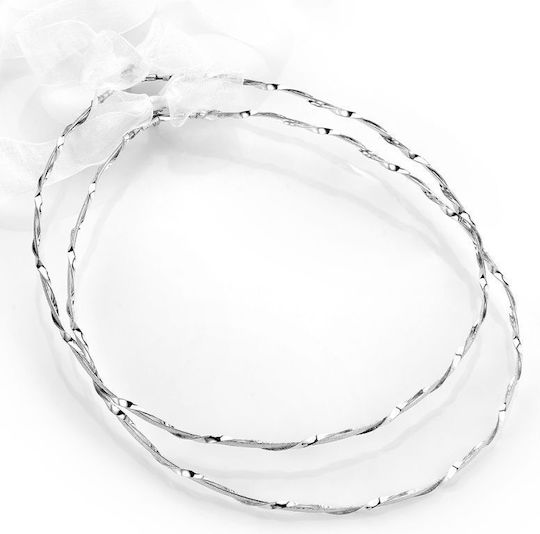 Handgefertigte Hochzeitskronen Persida 414 Versilbert