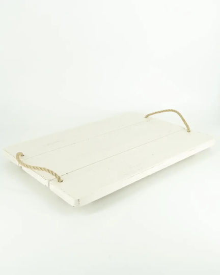 Hochzeit Tablett aus Weißem Holz