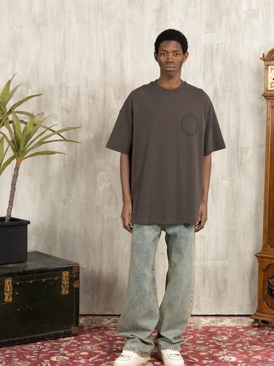 Man T-shirt Καφέ