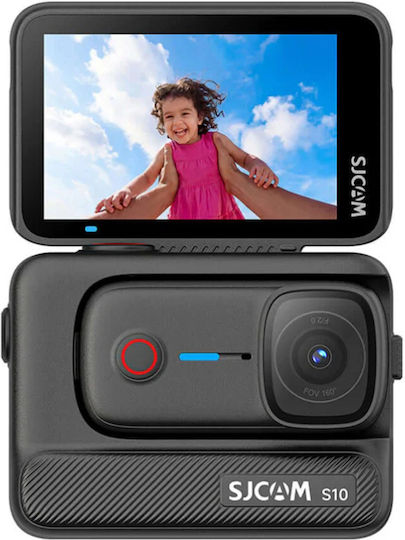 SJCAM S10 64GB Action Camera 4K Ultra HD Waterproof Standard with 2.51" Touch Screen and Wi-Fi Black